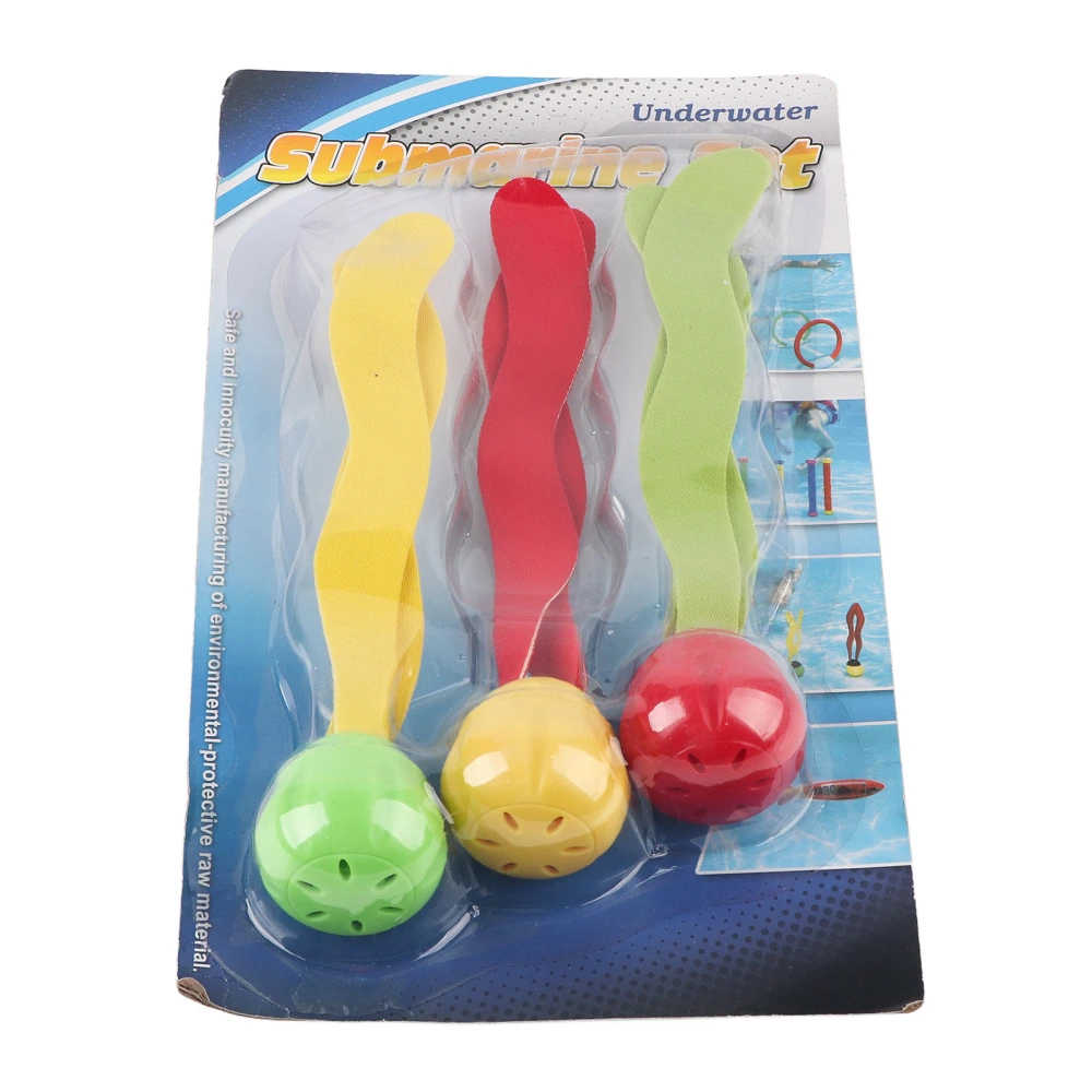 3pcs Swimming Pool Toys Sea Plant Shape Diving Toys Underwater Fun for Swimming Training