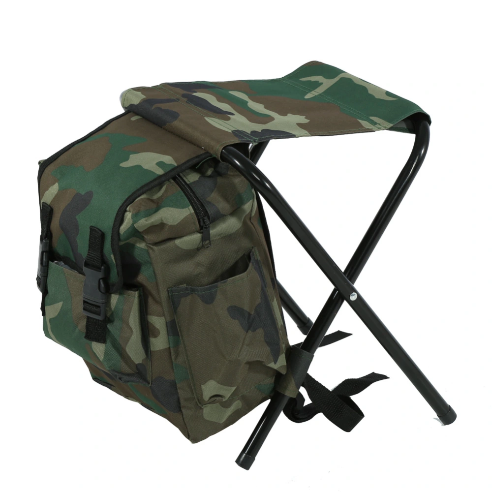 Foldable Outdoor Camping Fishing Stool Convenient Carry Seat With Storage Bag