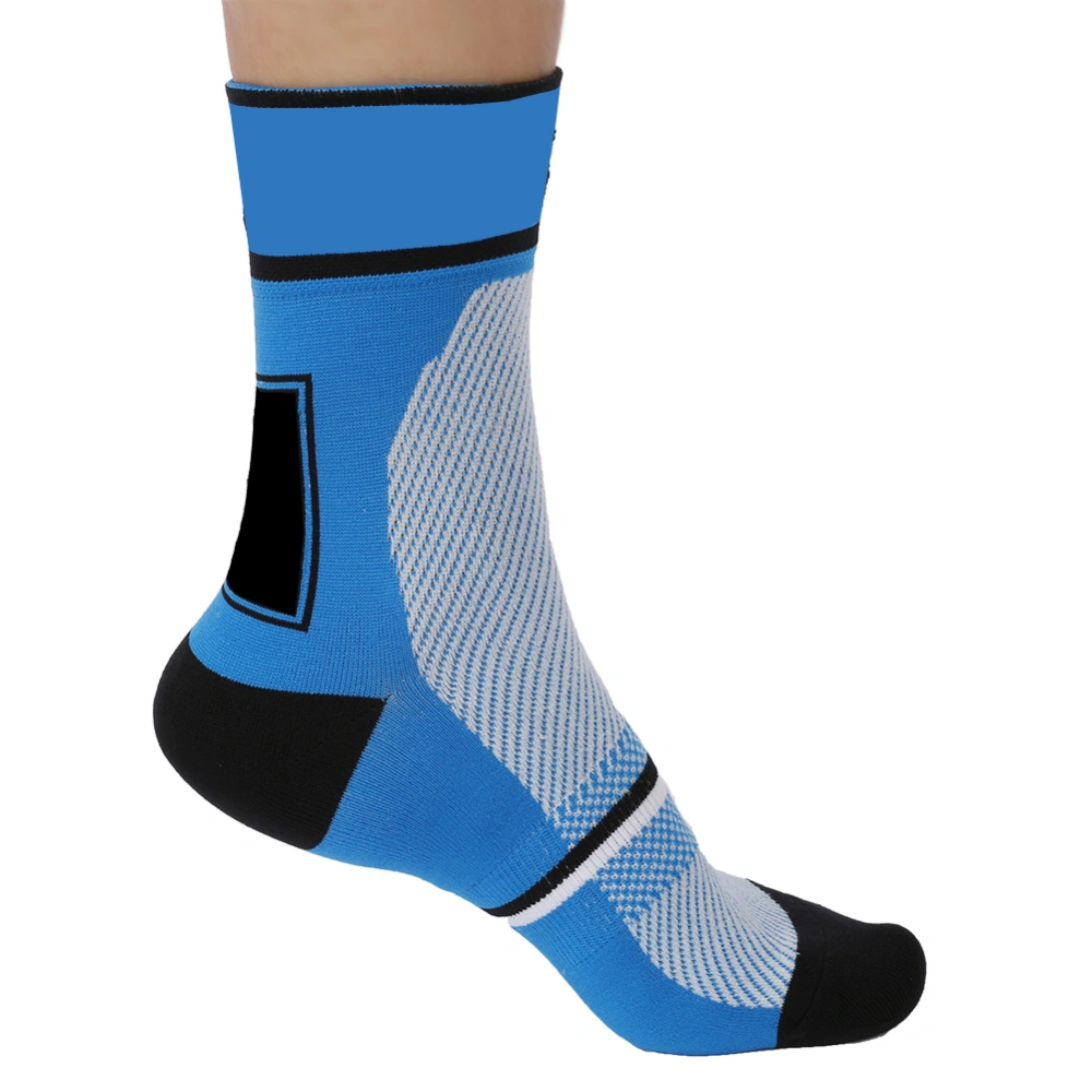 Unisex Mountain Bike Cycling Riding Socks Breathable Wicking Sport Athletic Feet Protector Blue