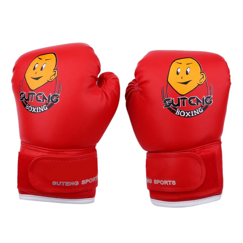 Kids Boxing Fighting Muay Thai Sparring Punching Kickboxing Grappling Sandbag Gloves Red