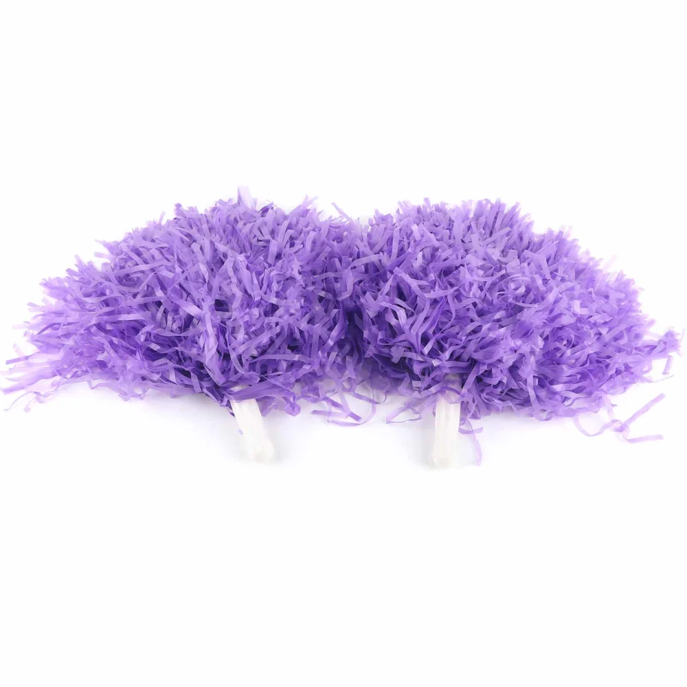 Cheerleading Pom Poms Sports Dance Ball Party Accessories (purple)