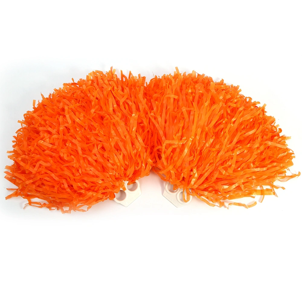 Cheerleader Pom Poms Squad Cheer Sports Party Dance Useful Accessories (orange)