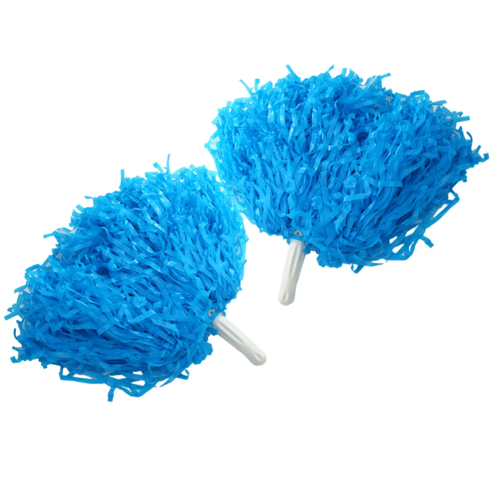 Cheerleading Pom Poms Sports Dance Ball Party Accessories (blue)