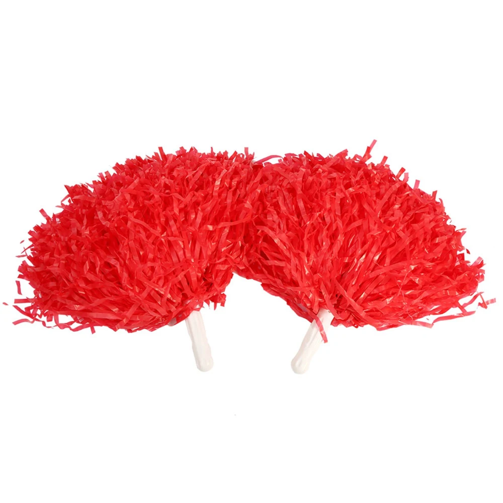 Cheerleading Pompoms Cheer Party Costume Sports Accessory (red)