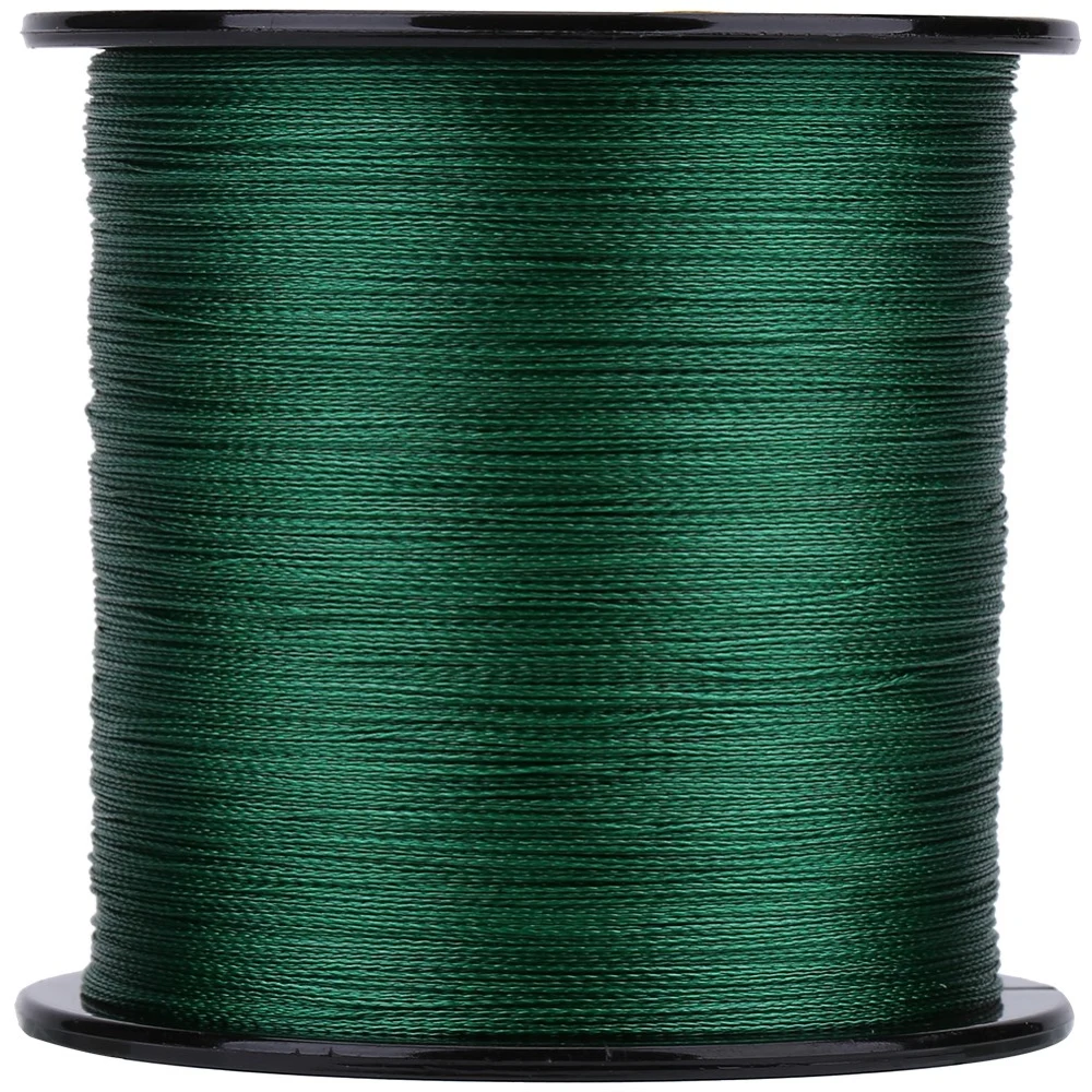 500m PE Braided 4 Strands Super Strong Fishing Lines Multi filament Fish Rope Cord Green (0.6)