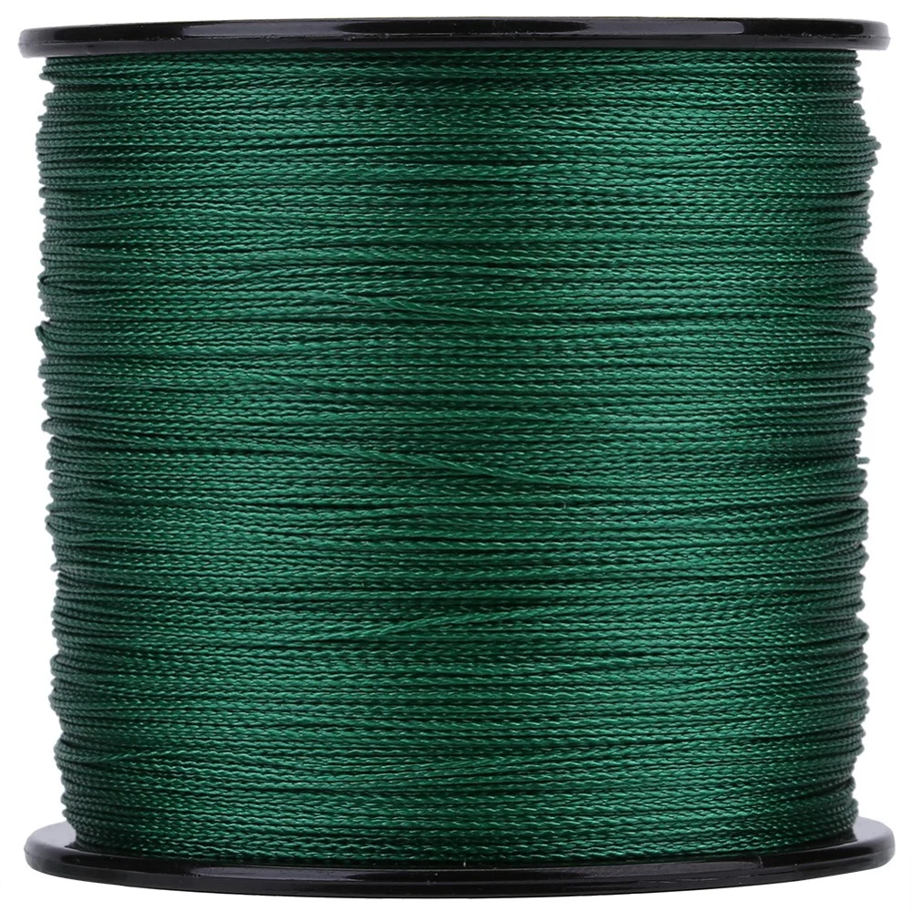 500m PE Braided 4 Strands Super Strong Fishing Lines Multi filament Fish Rope Cord Green (6)