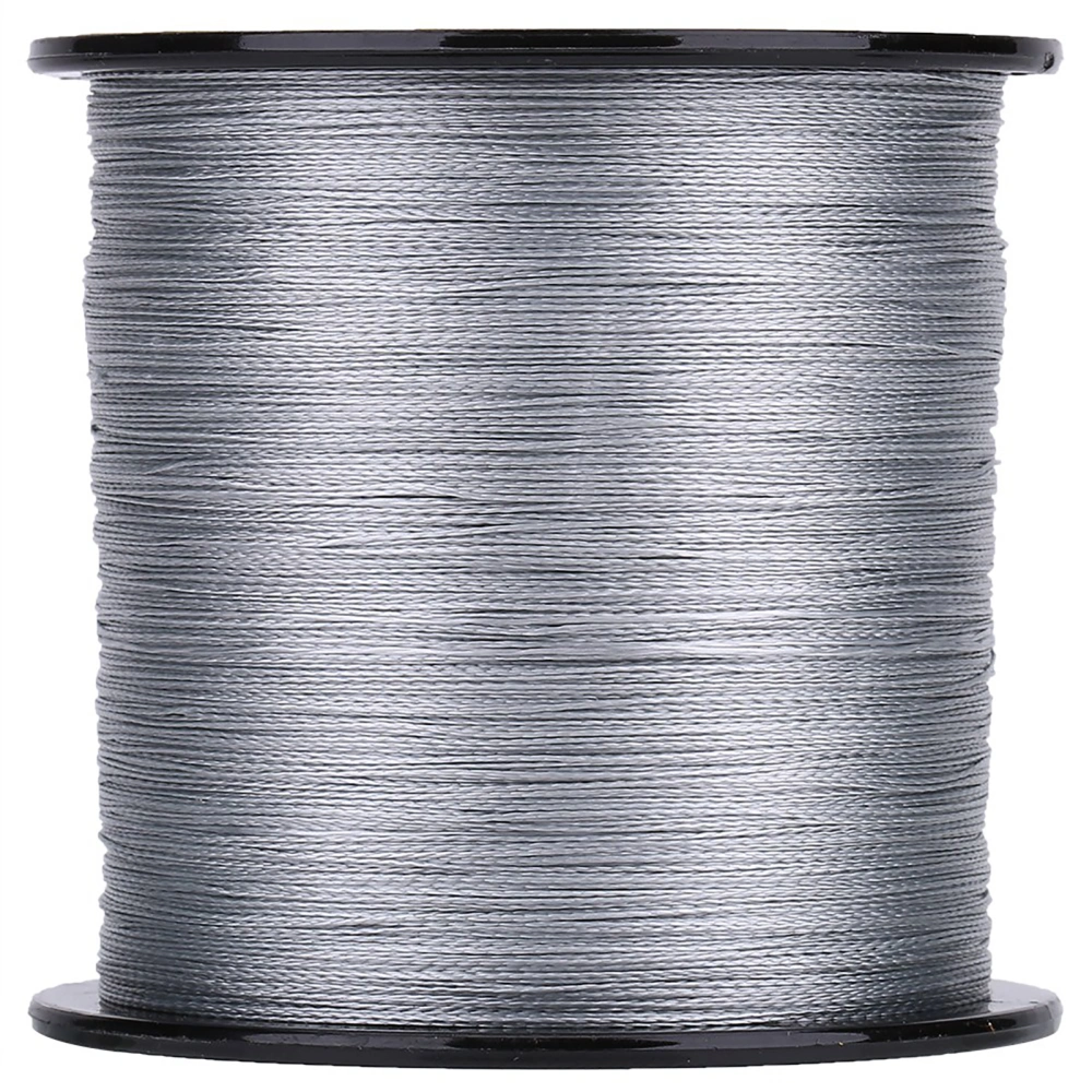 500m PE Braided 4 Strands Super Strong Fishing Lines Multi Filament Fish Rope Cord Dark Gray (0.6)