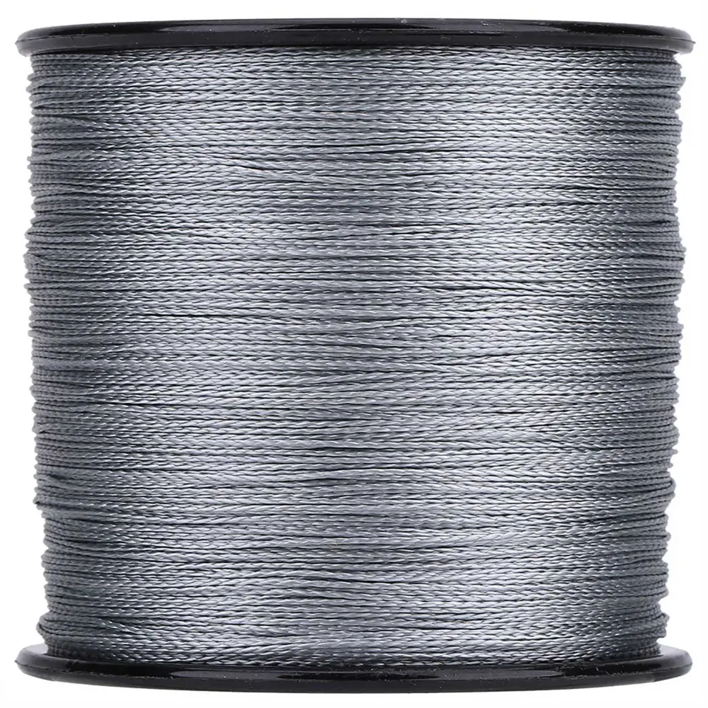 500m PE Braided 4 Strands Super Strong Fishing Lines Multi Filament Fish Rope Cord Dark Gray (4)