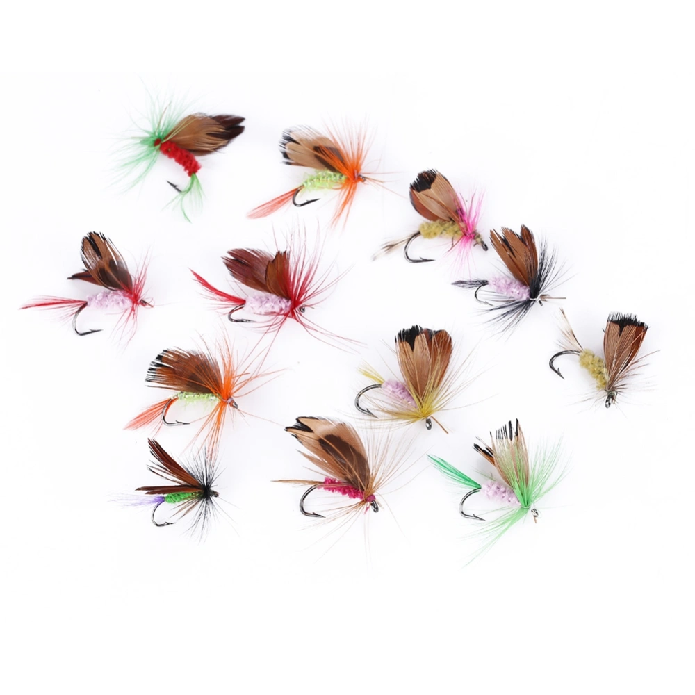 12pcs Outdoor Fishing Lures Accessories Butterfly style Lifelike Fishing Lures Hook Baits