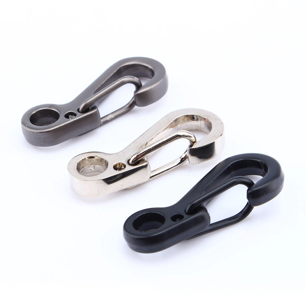 Mini EDC Carabiner Snap Spring Clips Hook Survival Keychain Tool