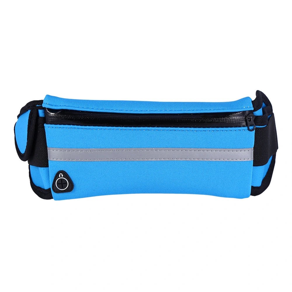 Unisex Outdoor Running Jogging Traveling Cycling Waist Pack Belt Bag Pouch Waterproof (Blue)