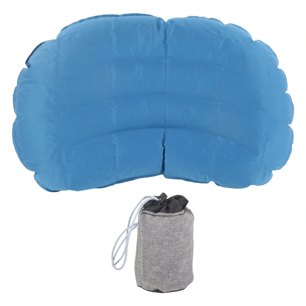 Inflatable Pillow Neck Head Lumbar Support Airplane Pillow for Camping Hiking Sleeping Hotel