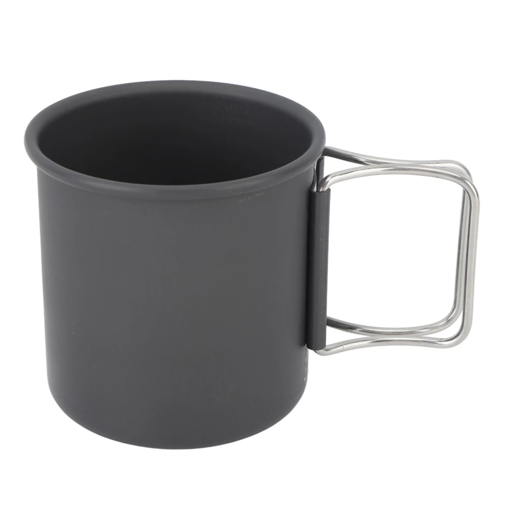 Camping Cup with Foldable Handle Stainless Steel Portable Camping Mug for Camping Picnic Hiking Travel