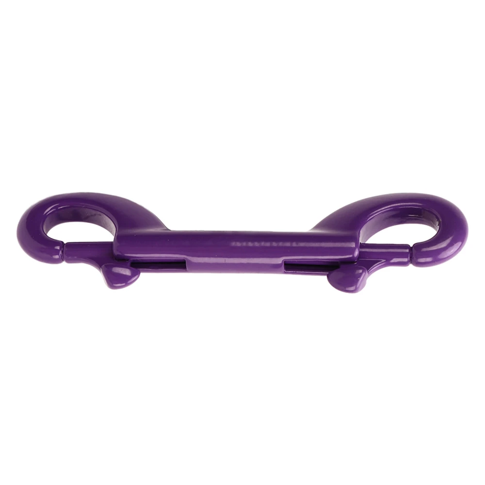 90mm 316 Stainless Steel Diving Double Headed Hook Quick Release Spring Hooks for Diving BCD Purple