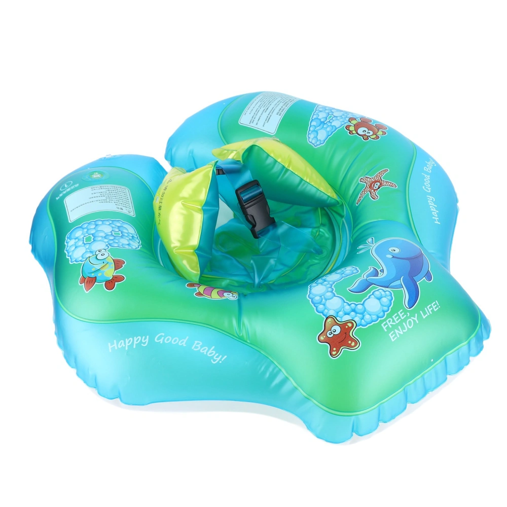 Baby Swimming Ring PVC Cartoon Inflatable Swim Float Children Anti Flip Pool Float with Life Jacket