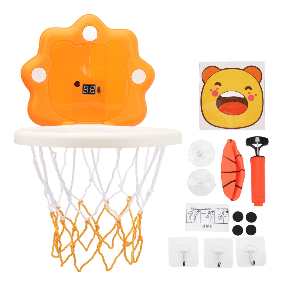 Toddler Basketball Hoop Foldable Punch Free Basketball Playing Set with Light Sensor Scorer