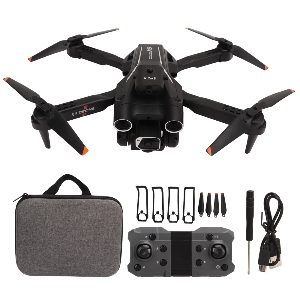 Foldable Drone RC Quadcopter With 4K HD Dual Camera 150 Degree Adjustment 4 Way Obstacle Avoidance for Above 14 Years Old