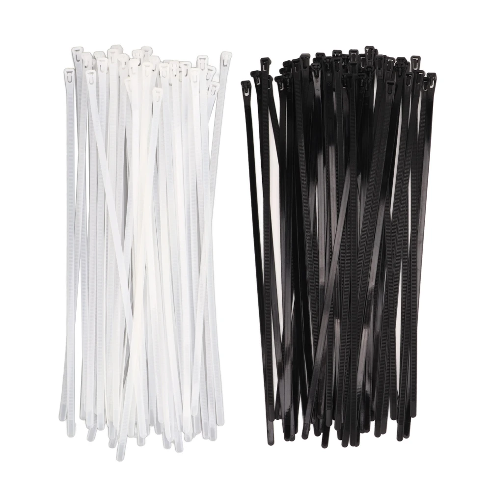 100PCS Zip Cable Ties Reusable Adjustable Nylon Ties for Outdoor Home Workshop Office