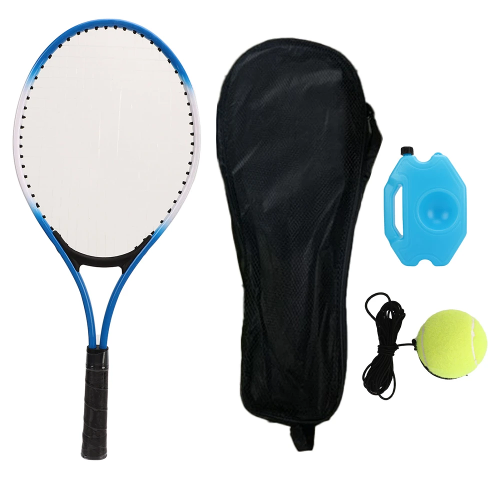 Tennis Trainer Rebound Ball Set Blue Single Tennis Racket Training Set for Children Self Practicing