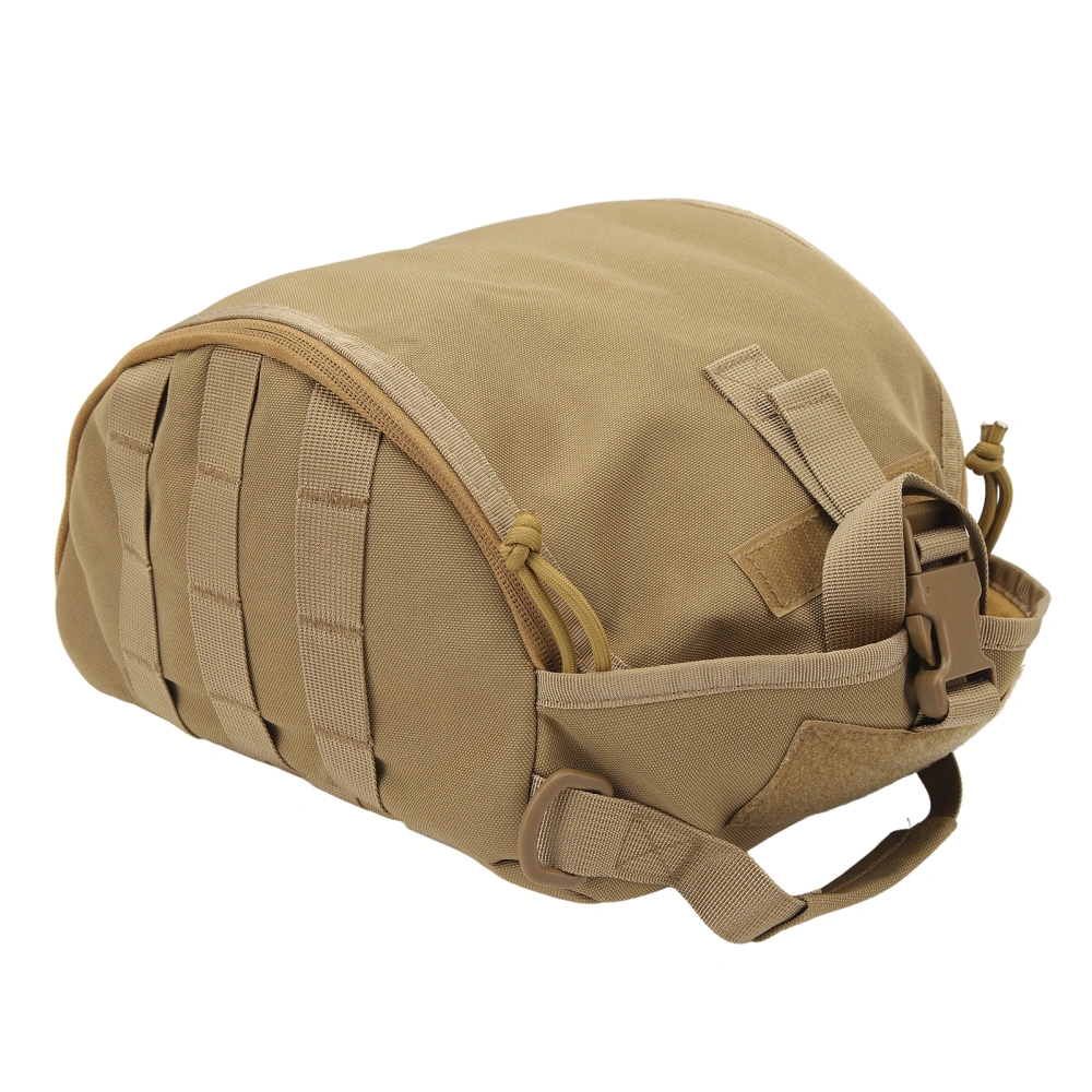 Outdoor Training Helmet Bag Portable Clamshell Helmet Bag Large Capacity Helmet Storage Bag Khaki