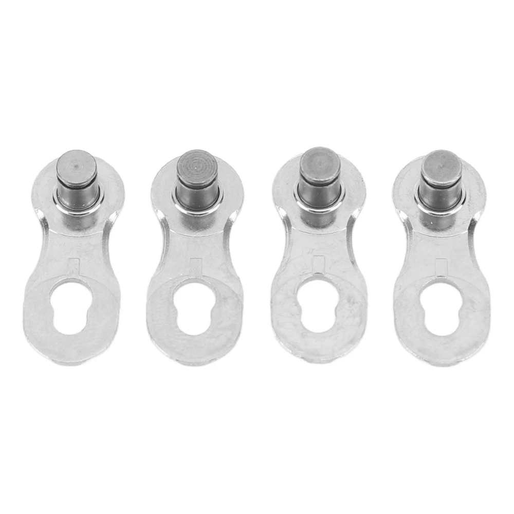 4pcs 12 Speed Bike Chain Joint Connectors Alloy Steel Repair Tool Chain Links Silver