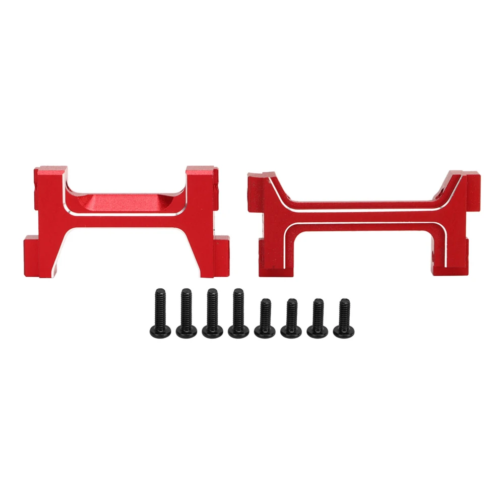 Aluminum Front and Rear Bumper Mounts Set RC Bumper Mount for TRX4M 1/18 RC Crawler Red