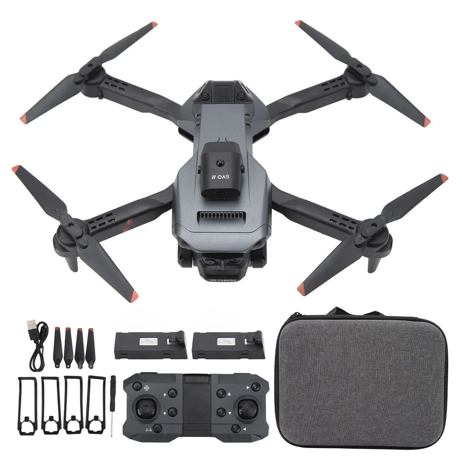 Three Camera Obstacle Avoidance Drone Remote Control Hd Aerial Photography Folding Quadcopter Triple Battery