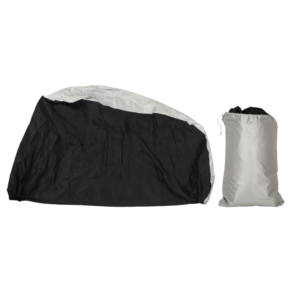 Bike Cover Sunproof Rainproof Elastic Hem Bike Covers Outdoor Storage Waterproof Bike Rain Cover with Lock Hole Storage Bag