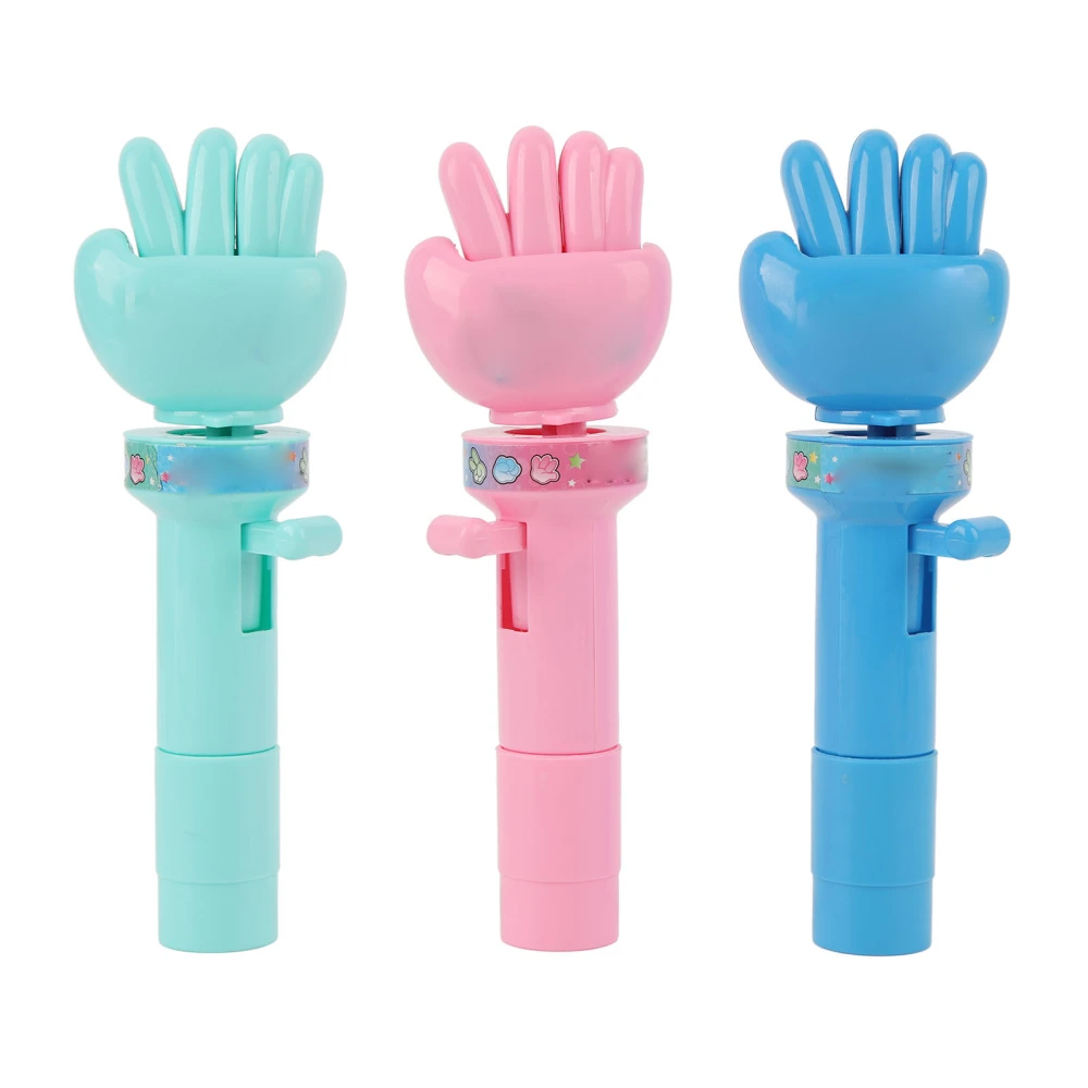 3Pcs Finger Guessing Game Handheld Change Guessing Rock Paper Scissors Game Entertainment Interactive Toy Green Pink Blue