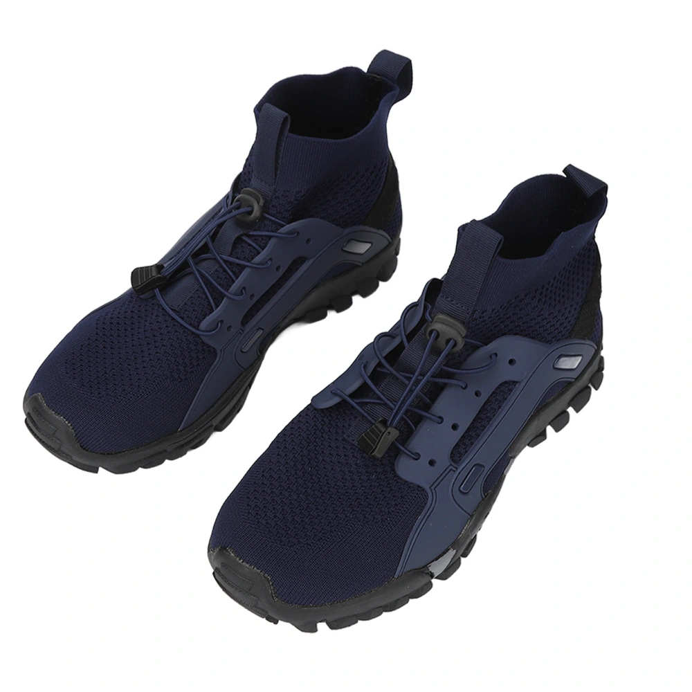 1 Pair Water Shoes Men Hiking Running Athletic Outdoor Leisure Fishing Dark Blue Size 43