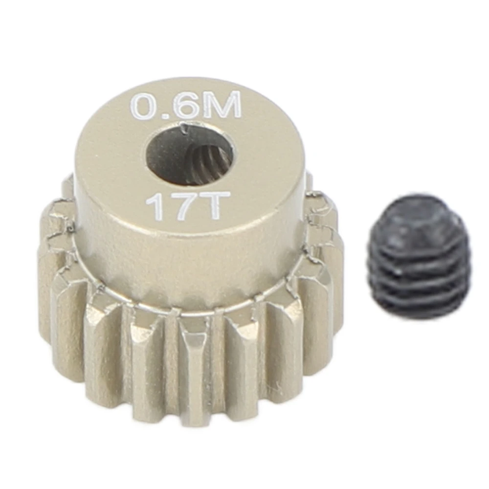 3.175mm Pinion Gear High Hardness Wear Resistant Rugged Long Lasting Universal for 1/8 1/10 RC Climbing Car 17T