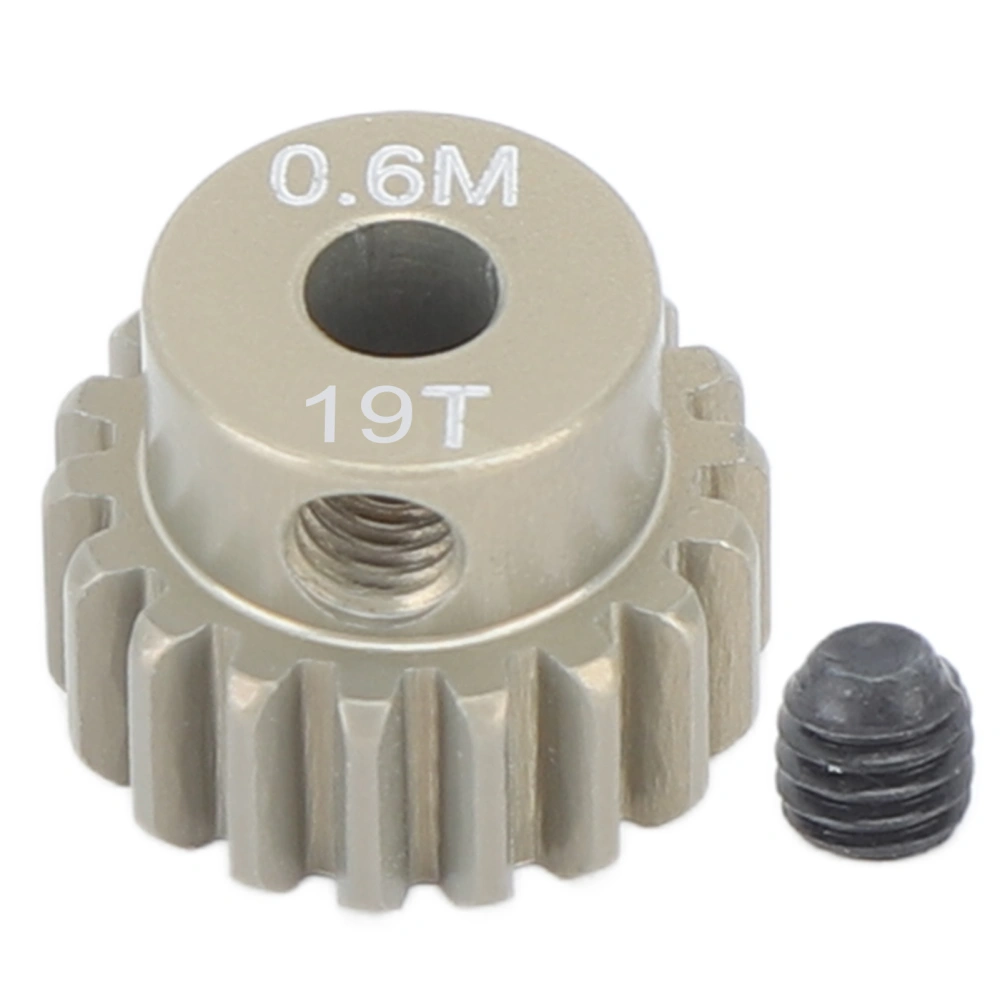 M 0.6 Pinion Gear for 3.175mm Shaft Brushless Brush Motor for 1/8 1/10 Crawler Car Universal 19T