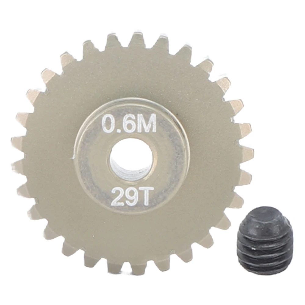 0.6M Pinion Gear Set Aluminium Alloy 3.175mm Hole Pinion Shaft Motor Gears for SCX10 TRX4 1/8 1/10 Crawler 29T