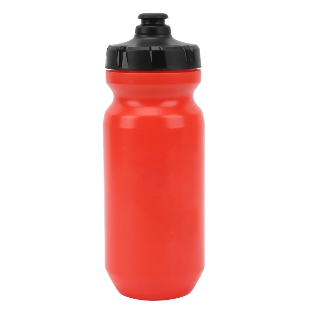 Bike Water Bottle 600ml Squeezable PP5 Food Grade Silicone Safe Leakproof Sports Water Bottle for Outdoor Cycling Red