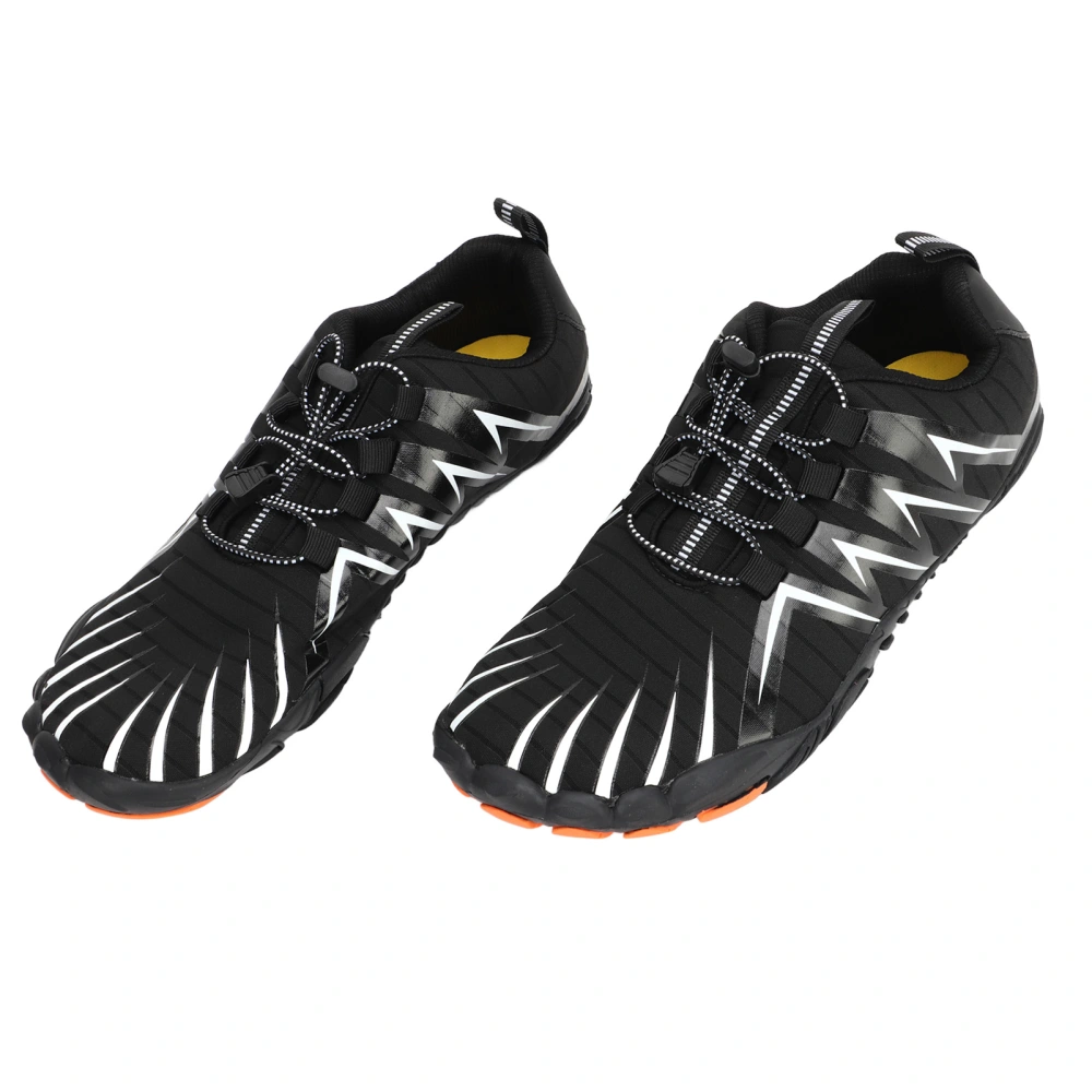 1 Pair Black Men's Outdoor Hiking Shoes Breathable Sports Shoes Hiking Cross Country Climbing Shoes 43