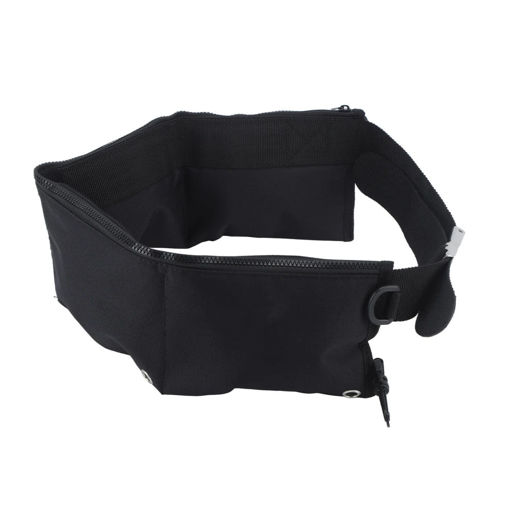 Diving Weight Belt with Pockets Zippered Belt Quick Dry Quick Release Nylon 600D Oxford Cloth Double D Shape Buckle Waist Belt for Snorkeling Sports