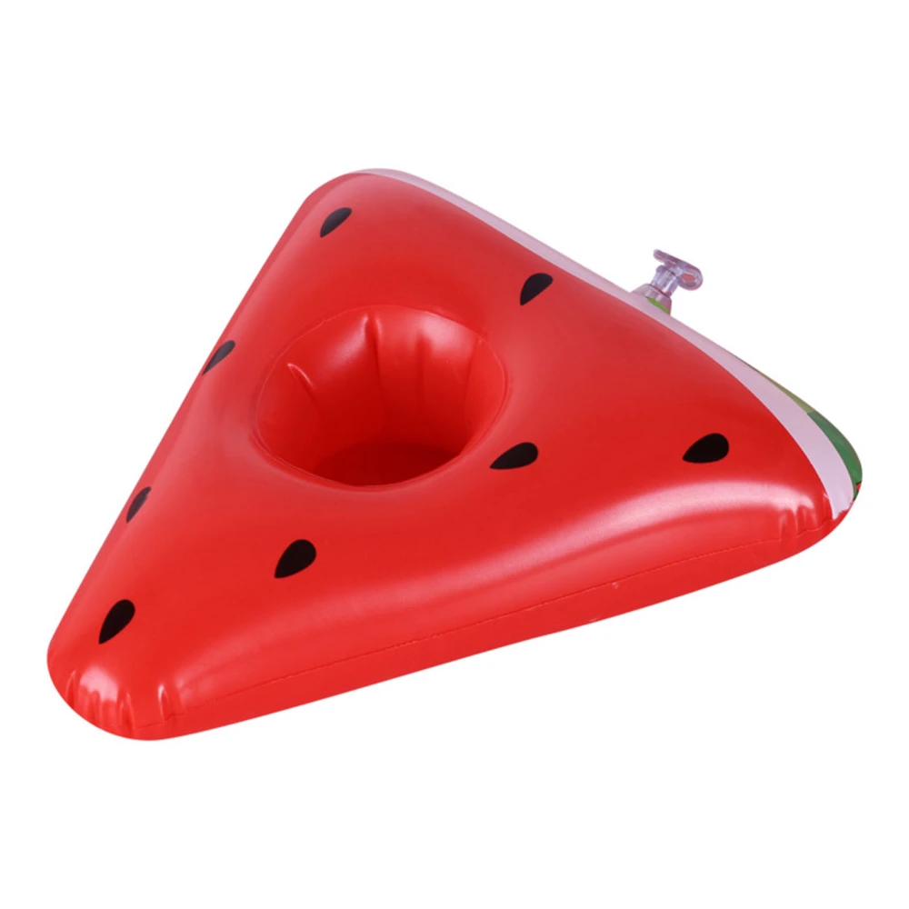 Inflatable Drink Holder for Swimming Pool Watermelon Pizza Shape Floats Kids Water Fun Toys