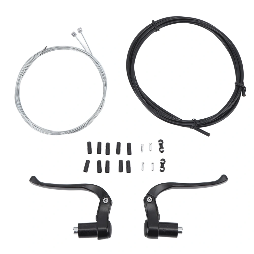 Bike Brake Cable Lever Kit Road Front and Rear Brake Handle Set for Mountain Road Foldable Bicycles