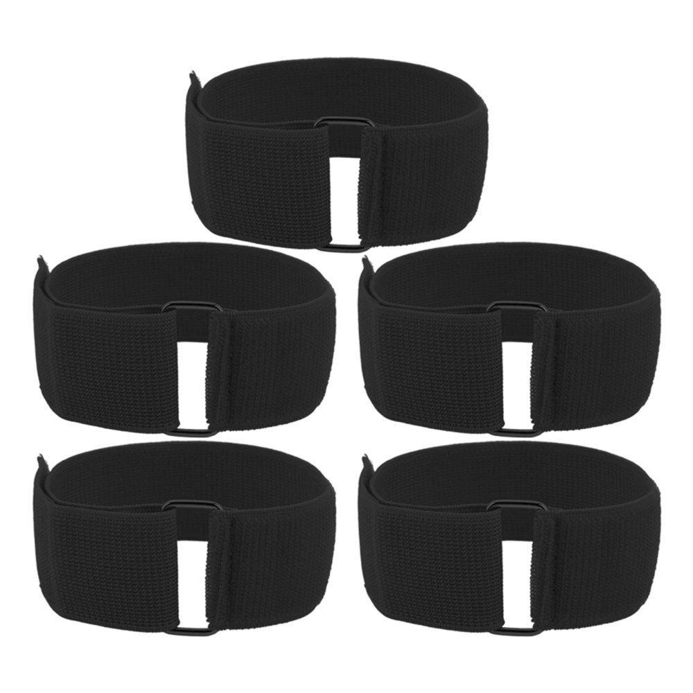 5Pcs 3 Legged Race Bands Relay Race Games Outdoor Group Party Games for Kids Adults Birthday Carnival Party Field Day Black