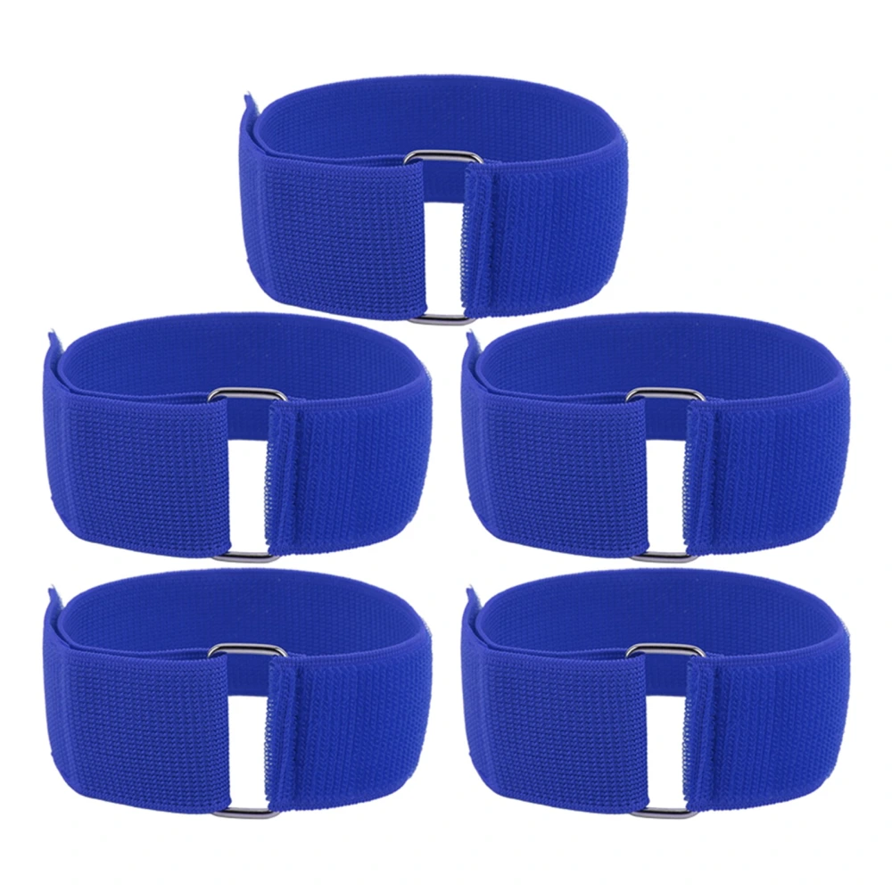 5Pcs 3 Legged Race Bands Relay Race Games Outdoor Group Party Games for Kids Adults Birthday Carnival Party Field Day Blue