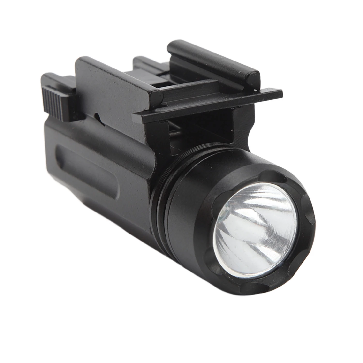 150LM LED Compact Rail Mount Flashlight 1600mAh Rechargeable Rail Mount Flashlight 20mm Interface White Light