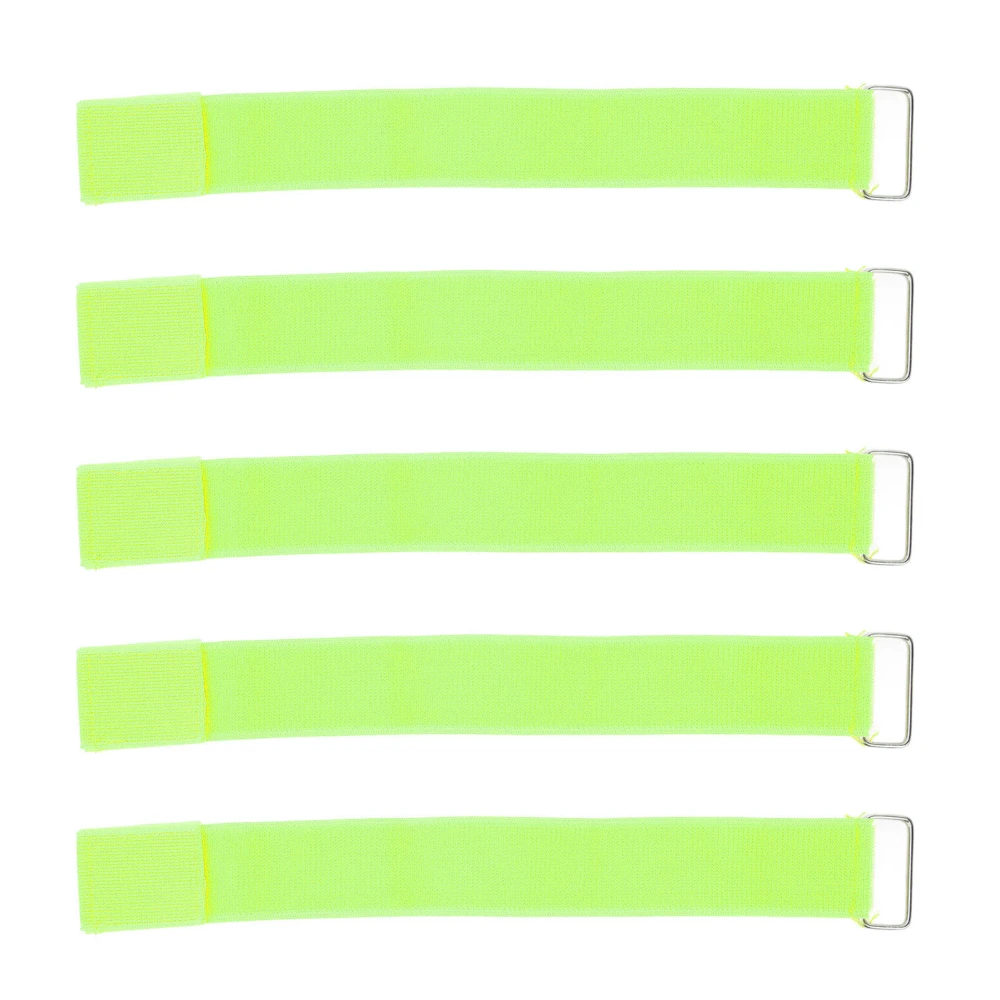 5Pcs 3 Legged Race Bands Elastic Bright Color Race Bands for Kids Adults Birthday Carnival Party Field Day Outdoor Fluorescent Green