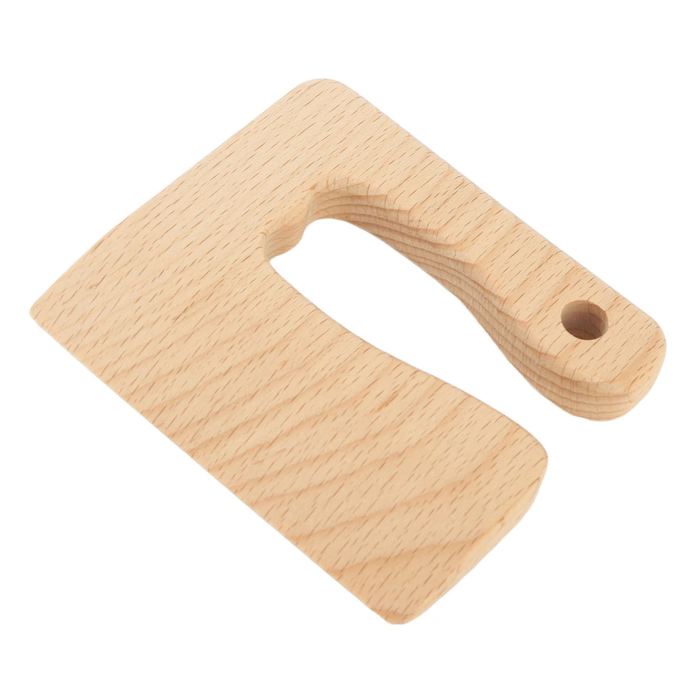 Outdoor Wooden Children Knife Ergonomic Vegetable Fruit Kids Cooking Wooden Cutter Toy for 2‑8 Years Old