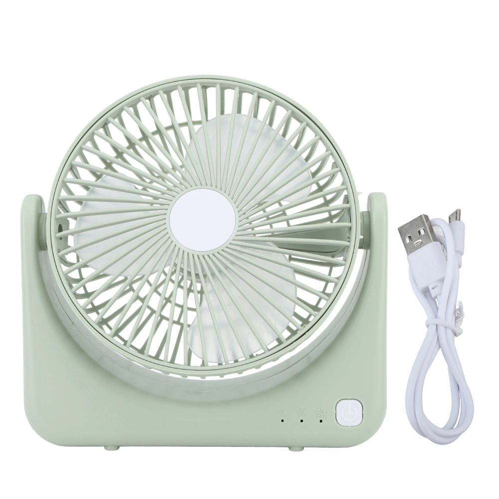 Small USB Desk Fan Quiet Portable Desktop Fan for Home Car Travel Office Indoor Outdoor Green