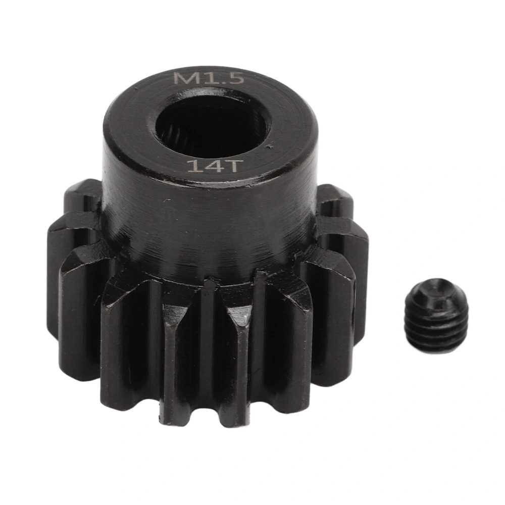 RC Car Motor Gear M1.5 8mm Inner Hole Steel Remote Control Car Motor Gear for 1/5 Model Car 14T