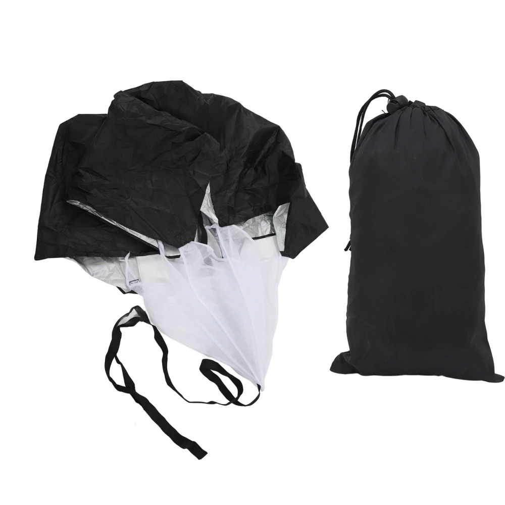 Running Speed Training Parachute Speed Resistance Parachute Running Sprint Chute Soccer Football Sport Speed Training Black