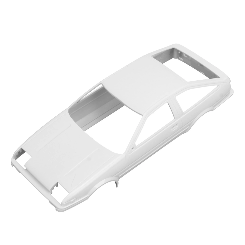 Plastic AE86 1:8 RC Car Shell 1/18 Scale Remote Control Car Body Shell Upgrade Parts White