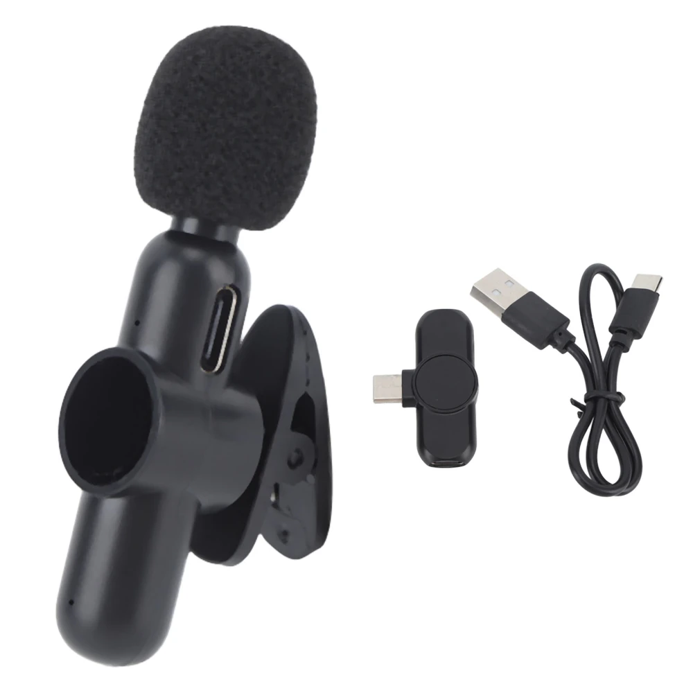 Wireless Lavalier Microphone Outdoor Live Video Interview Radio Noise Reduction Small Microphone