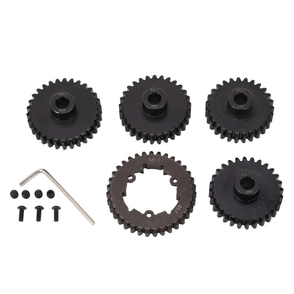 RC Car Gear Set 35T Main Spur Gear and 27T 28T 29T 30T M1.5 Pinion Gears for TRAXXAS 1/5 6S 8S RC Car