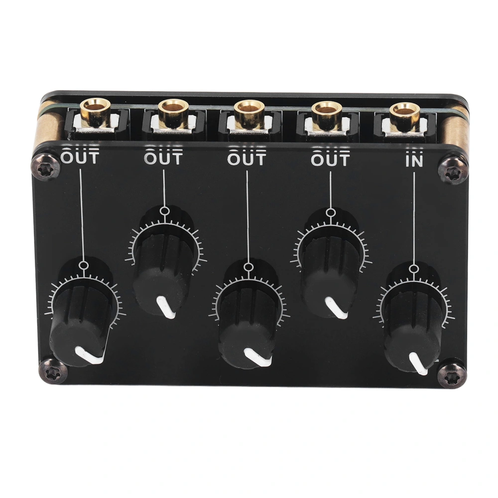 TX400 Sound Line Mixer 4 Channel Mini Stereo Portable Passive Mixer Compact Sound Board Console